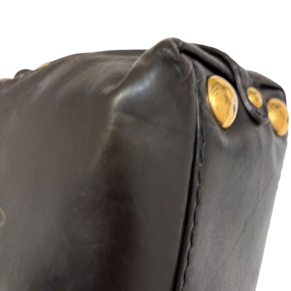 Gucci 209600 hysteria babouska brown leather dome satchel with gold heart RARE - Picture 7 of 15